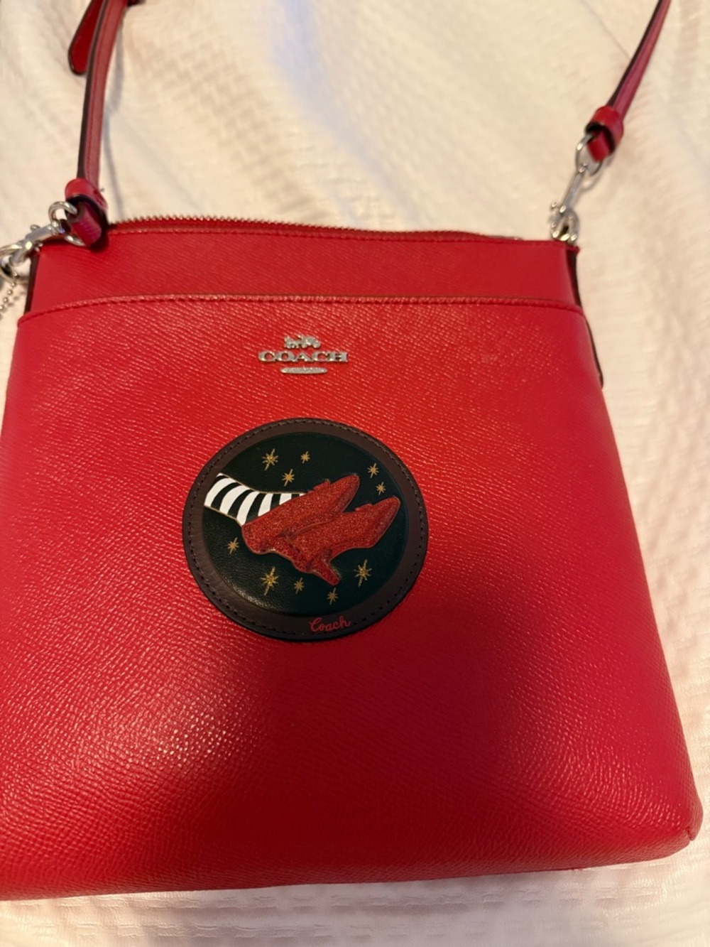 COACH Wizard of Oz Red Leather Crossbody Bag